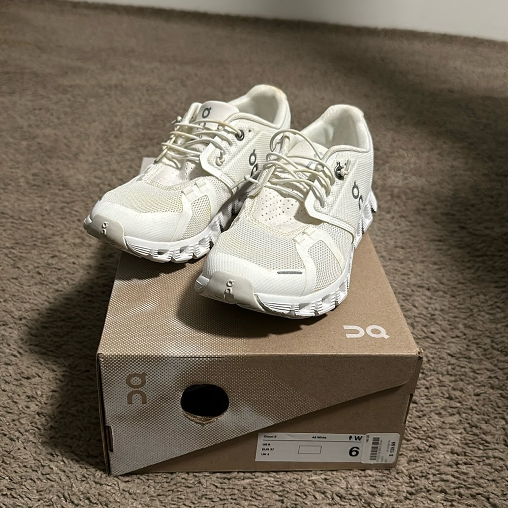W's Cloud 5 All White - 6